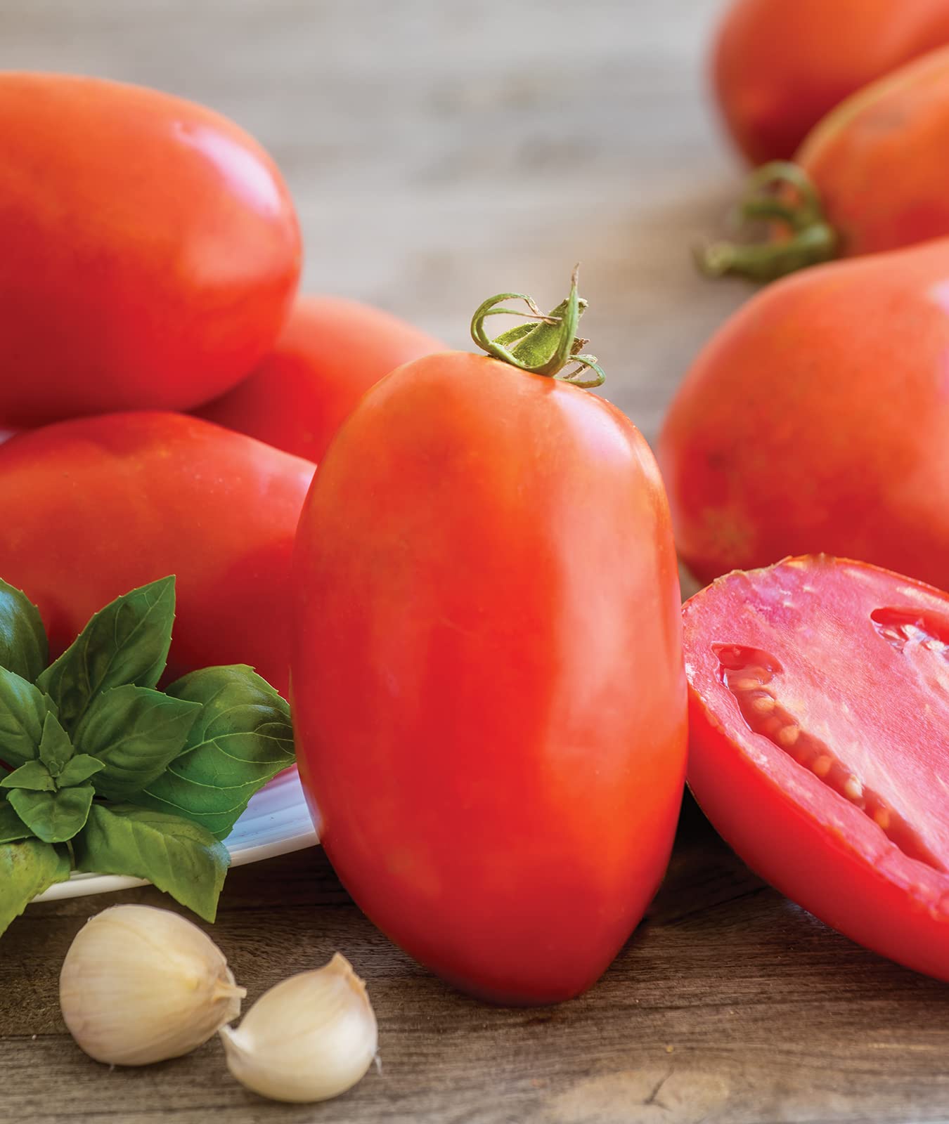 Burpee Gladiator Roma Tomatoes in a bowl