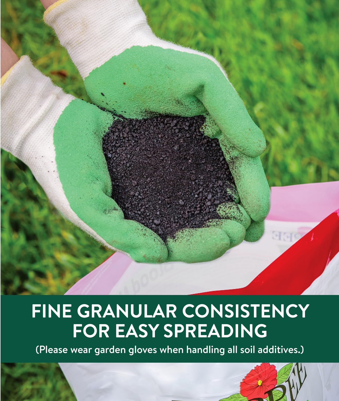 Burpee Organic Blood Meal Fertilizer granules close-up