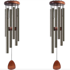 Bursvik 37-inch aluminum wind chime front view in copper