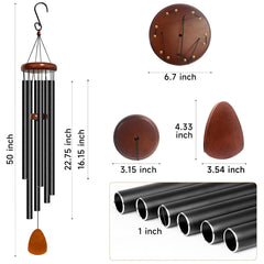 Bursvik wind chimes hanging in a garden