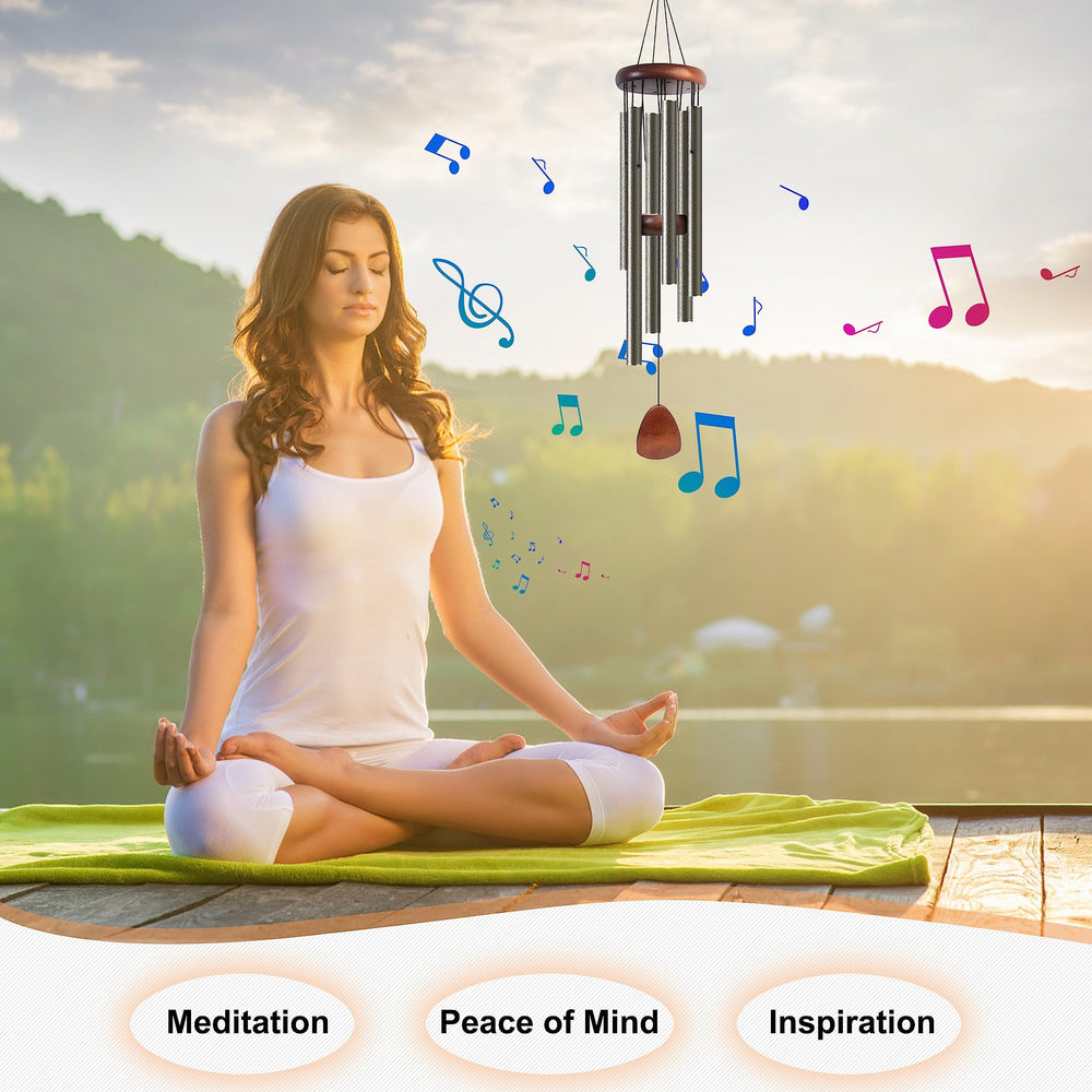 Bursvik wind chimes in a serene outdoor setting