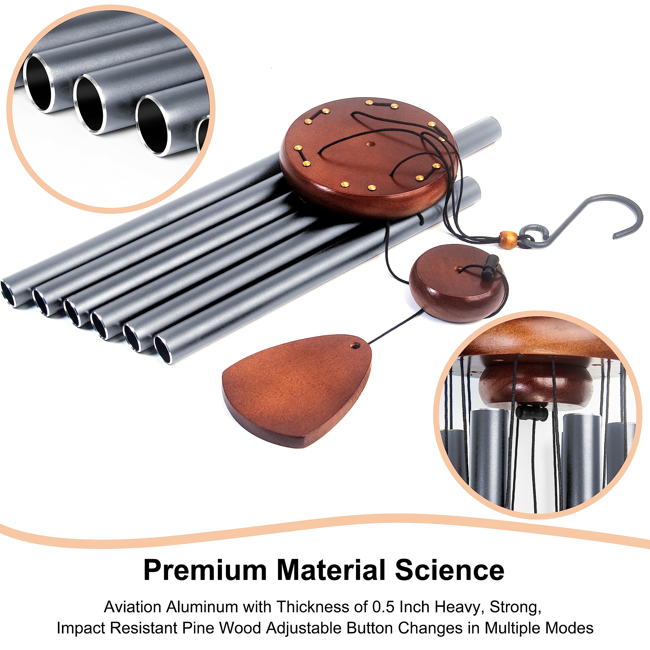 Bursvik wind chimes packaging for presentation