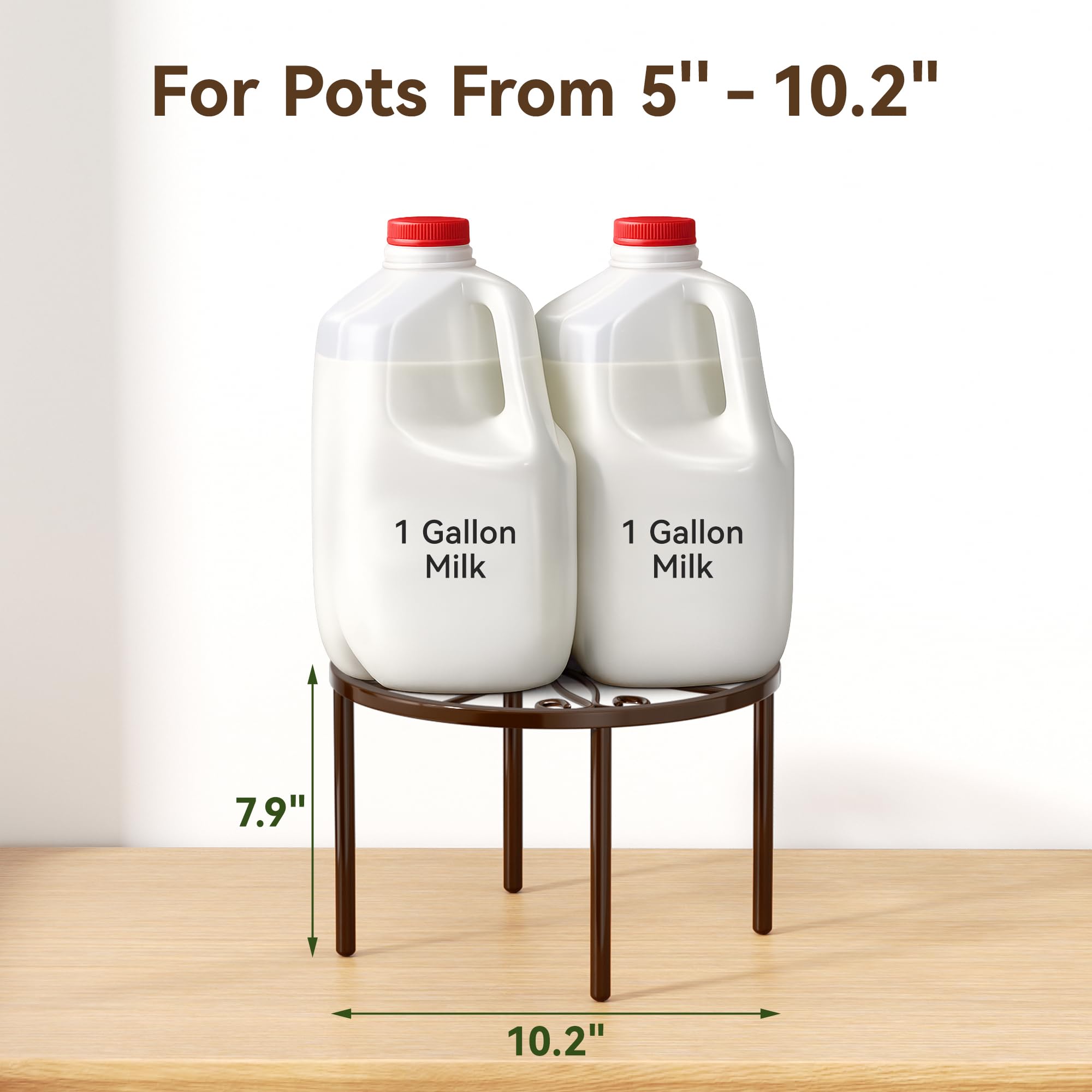 bussdis Metal Plant Stand back view, rust-resistant finish
