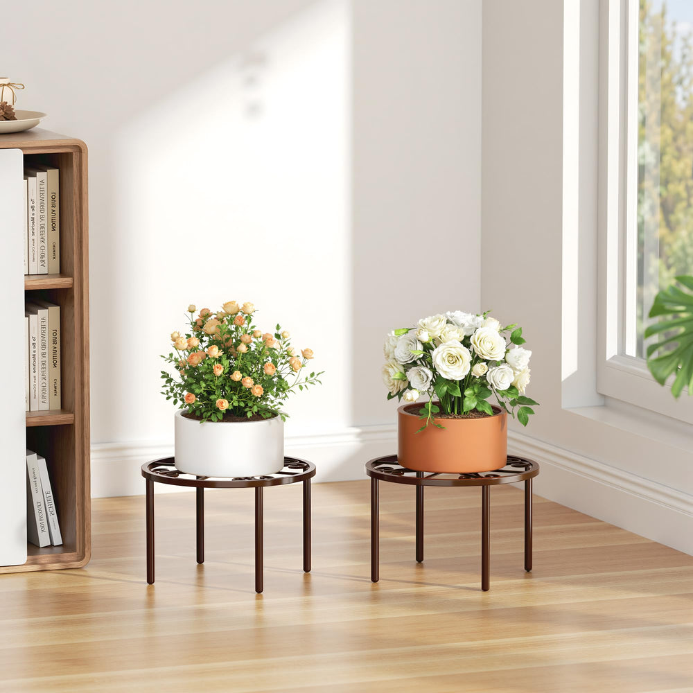 bussdis Plant Stand with foot pads protecting floor surface