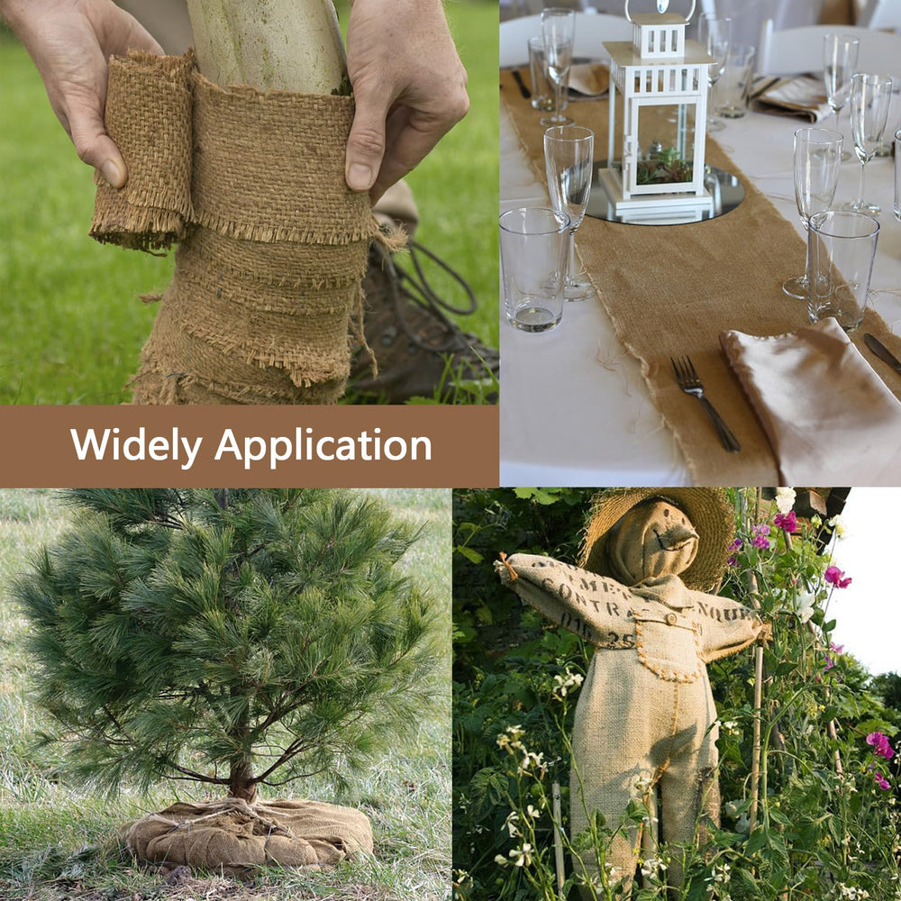 butarfe jute burlap roll in a crafting project