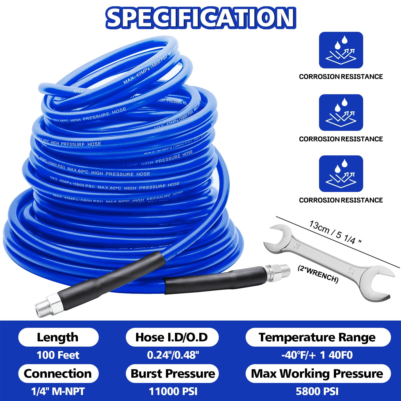 Button nose nozzle for sewer jetter kit