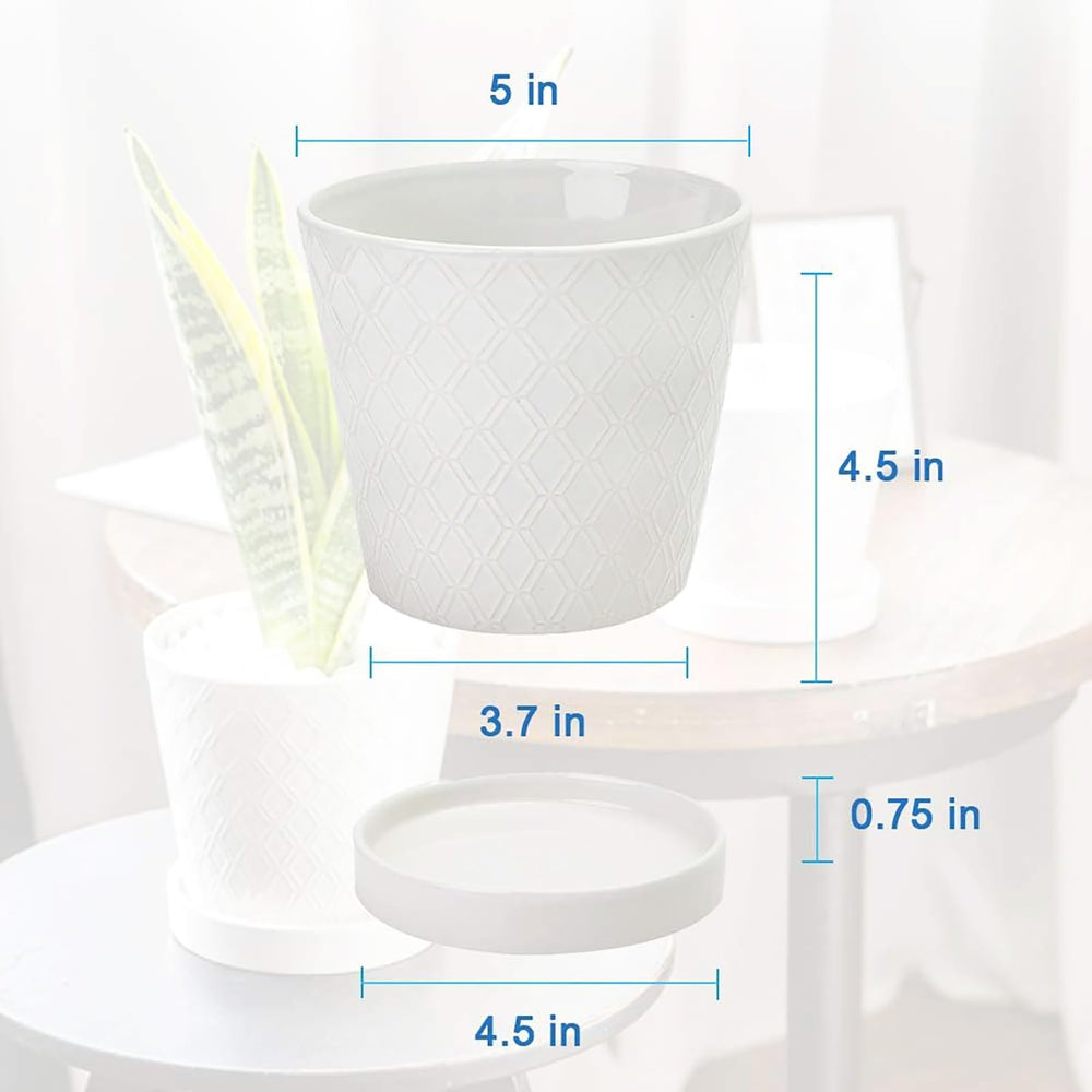 BUYMAX ceramic flower pots packaged in thick foam