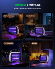 Buzbug Bug Zapper with hanging leather for easy placement