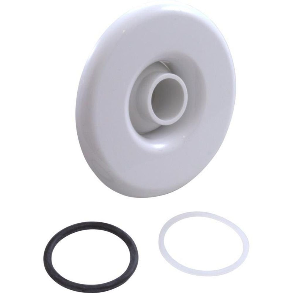 BWG Slimline Spa Jet Escutcheon Kit two white escutcheons front view