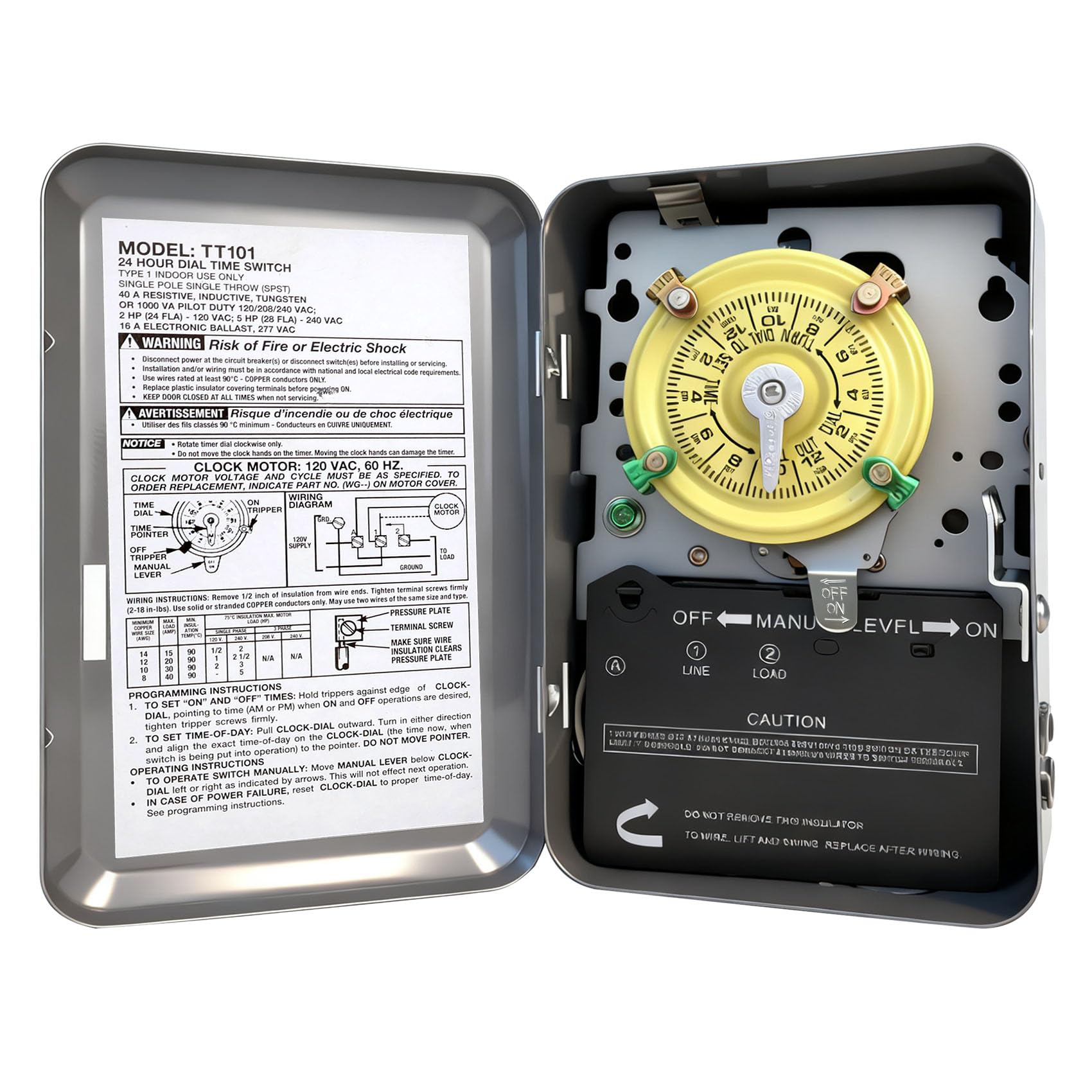 Bxmgr T101 Mechanical Timer Switch front view