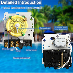 Bxmgr T101M Pool Timer side view showing terminal connections