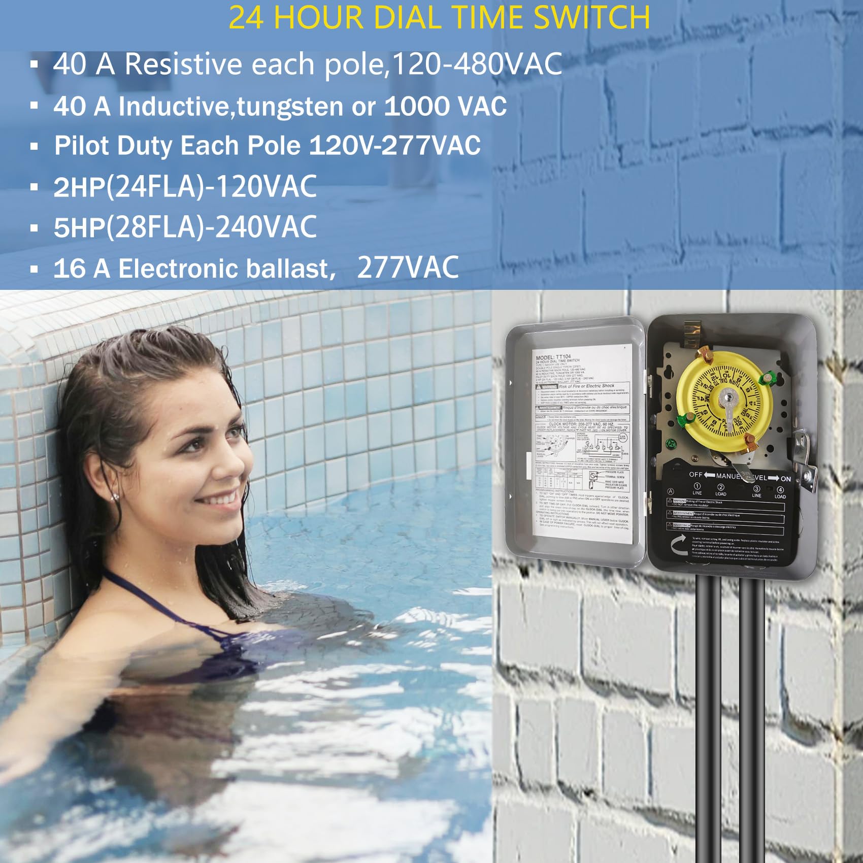 Bxmgr T104M Pool Timer installation manual