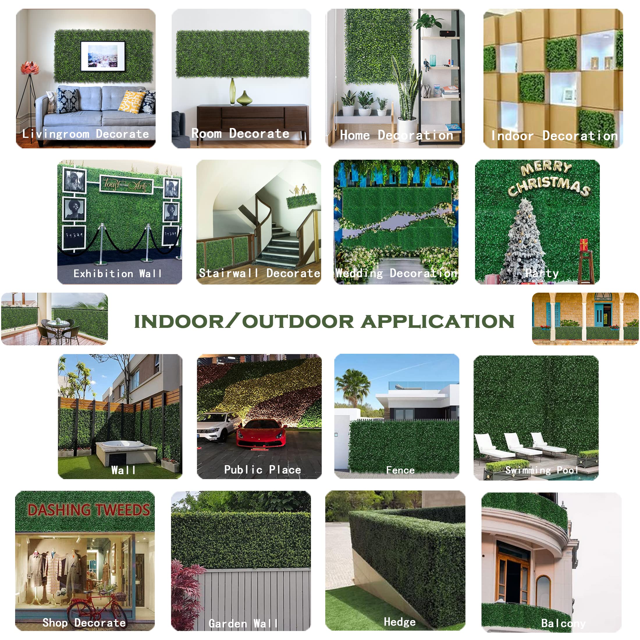 Bybeton 24pk boxwood panels in packaging
