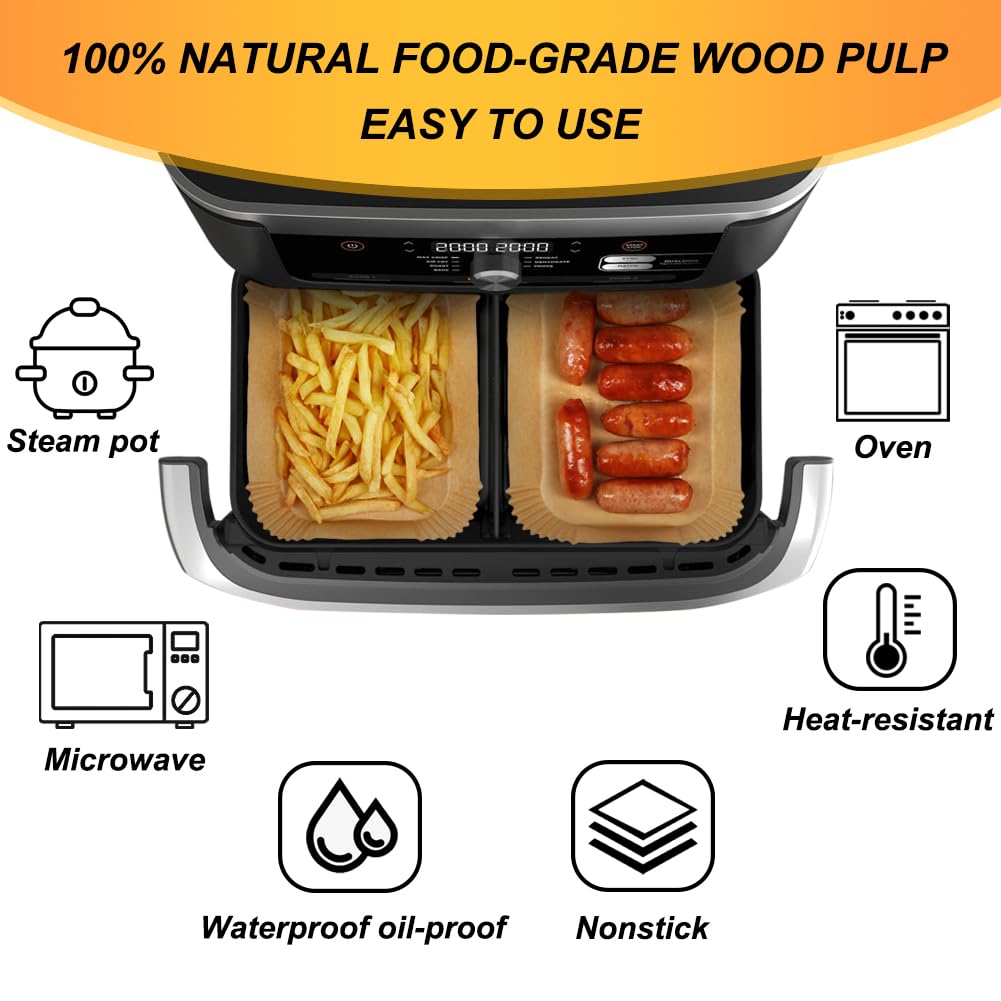 BYKITCHEN Air Fryer Liners with Ninja Foodi appliance