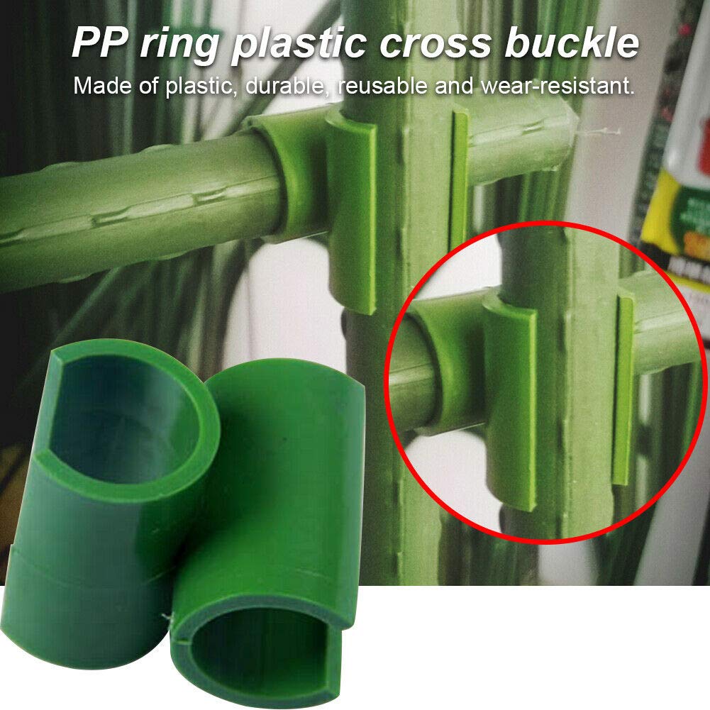 Bykswil Adjustable Plant Trellis Connector Clips in green color