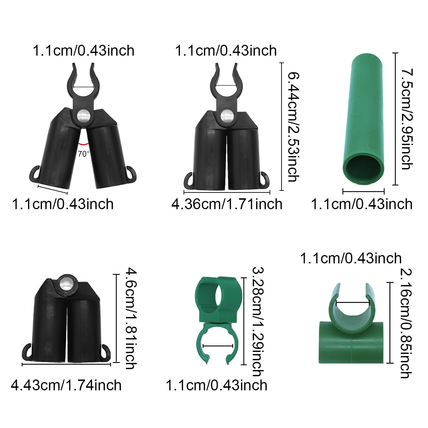 Bykswil B-type plant connector clips displayed
