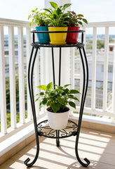 C CASIMR 2 Tier Plant Stand assembly process with included screwdriver