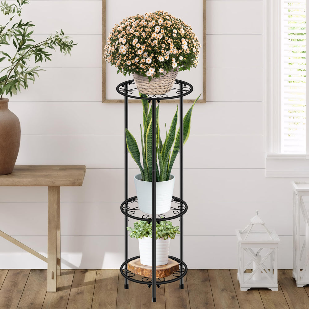 C CASIMR 3 tier plant stand close-up of bottom frame
