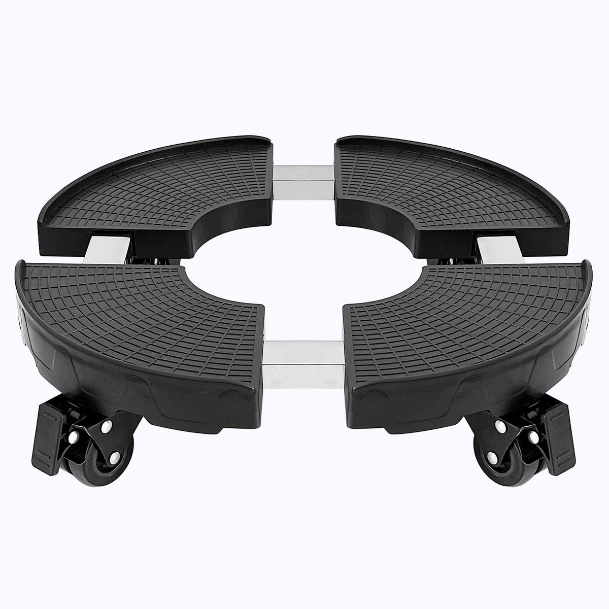 C CASIMR Plant Caddy with wheels, black color, front view