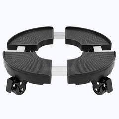 C CASIMR Plant Caddy with wheels, black color, front view