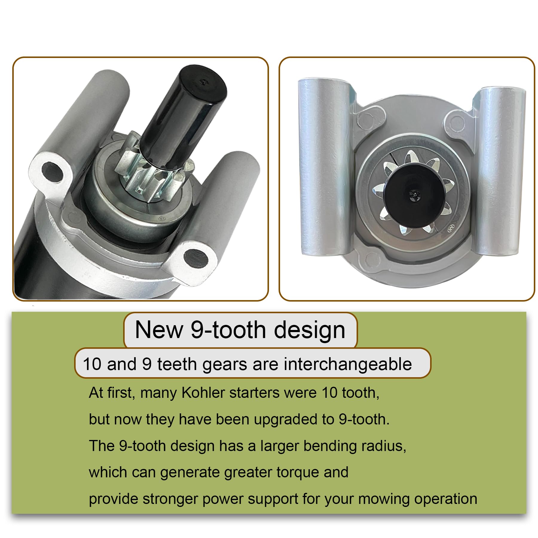 C CLINK Kohler Starter 7000 Series close-up of teeth