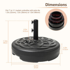 C-Hopetree base stand fitting 1.5 inch umbrella pole
