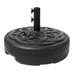 C-Hopetree Heavy Duty Water Fillable Base Stand front view in black