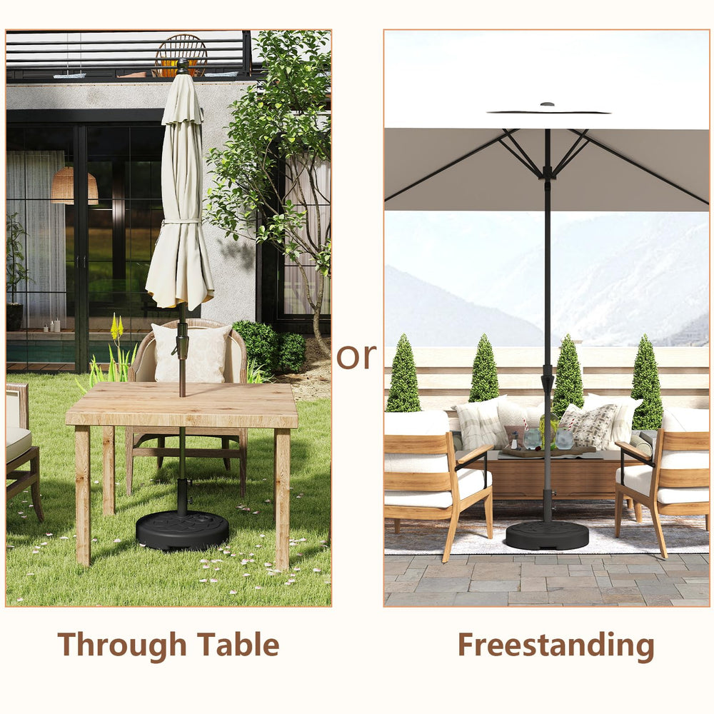 C-Hopetree Heavy Duty Water Fillable Base Stand side view