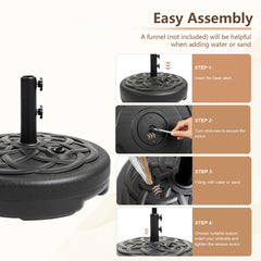 C-Hopetree umbrella base filled with water for stability