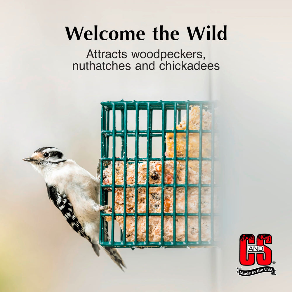C&S High Energy Suet in wire feeder