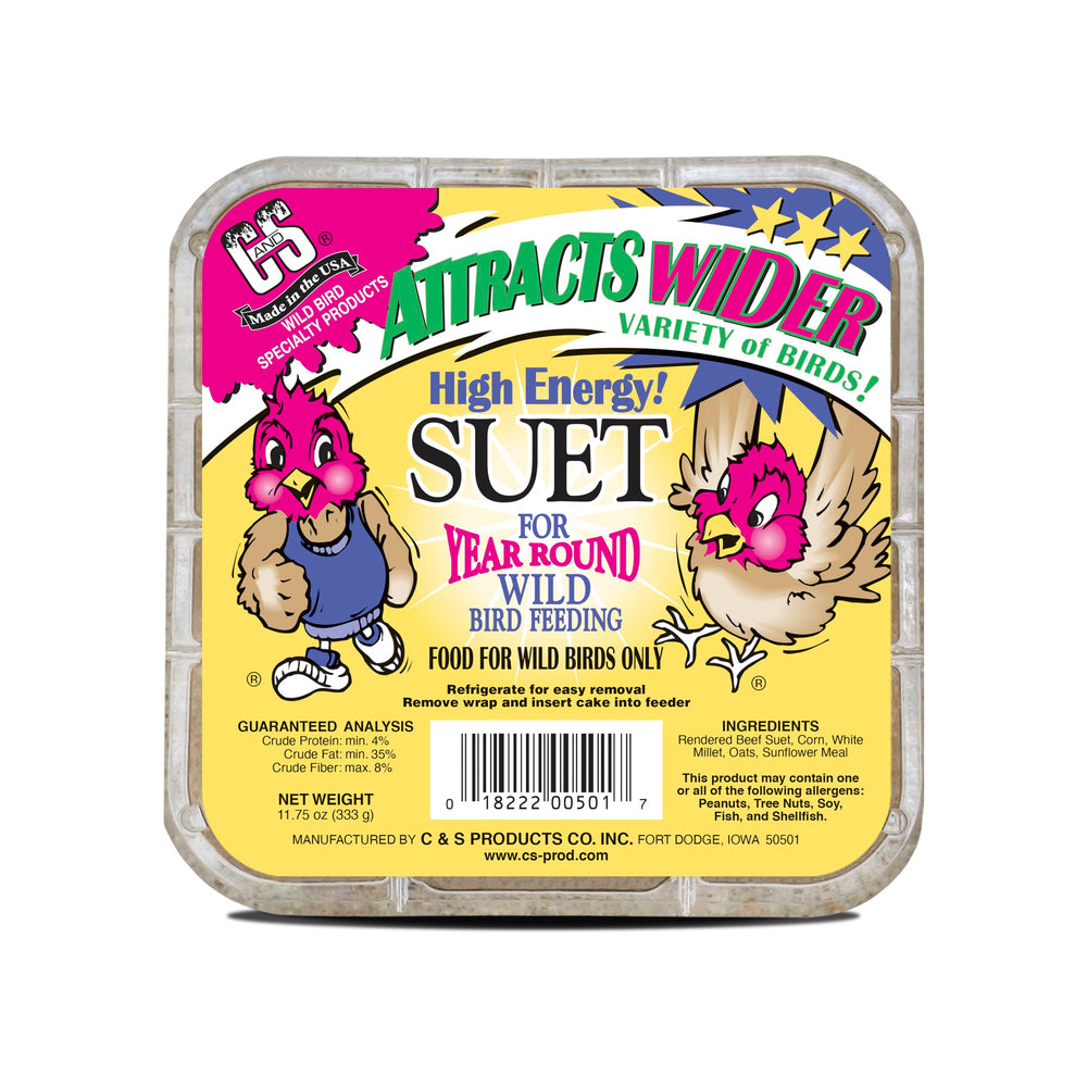 C&S High Energy Suet individual cake close-up