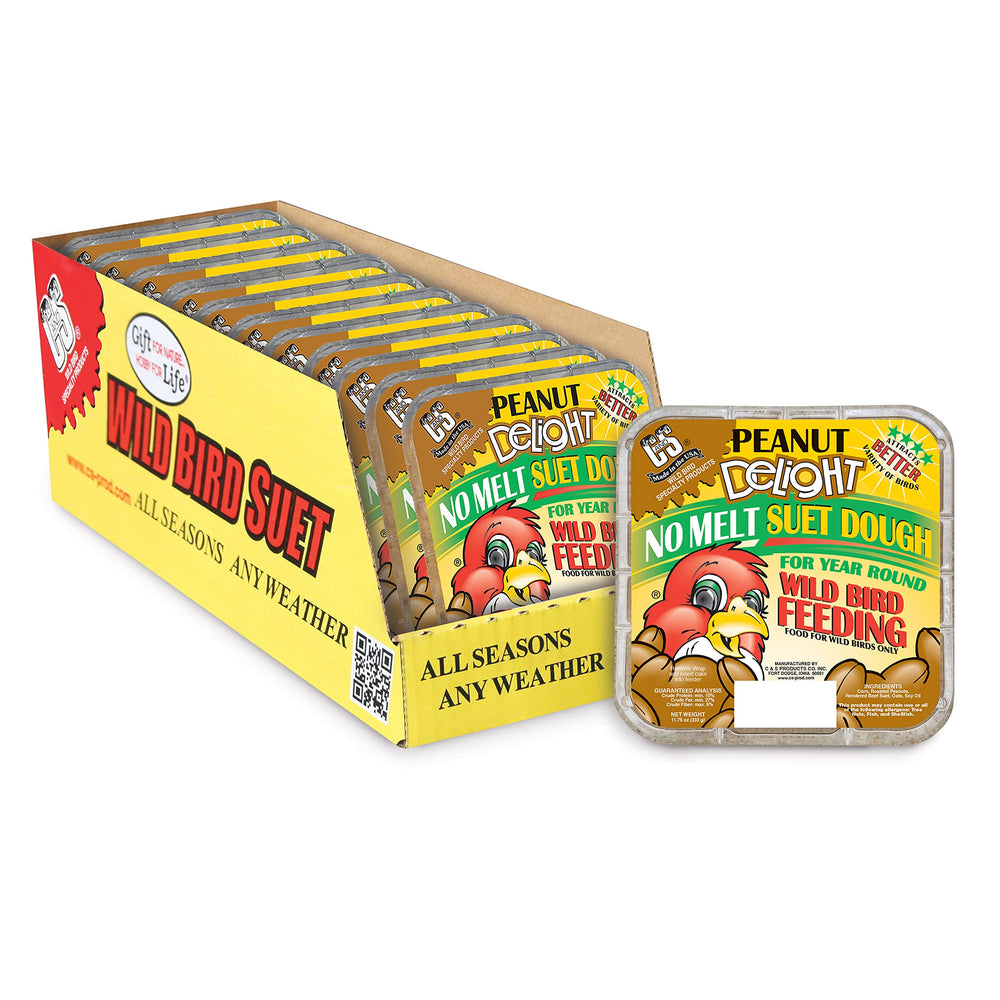 C&S Peanut Delight No Melt Suet Dough packaging side view