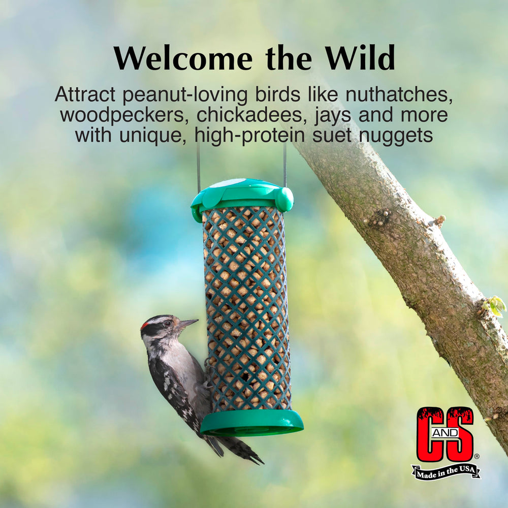 C&S Peanut Suet Nuggets 8 Pound side view packaging