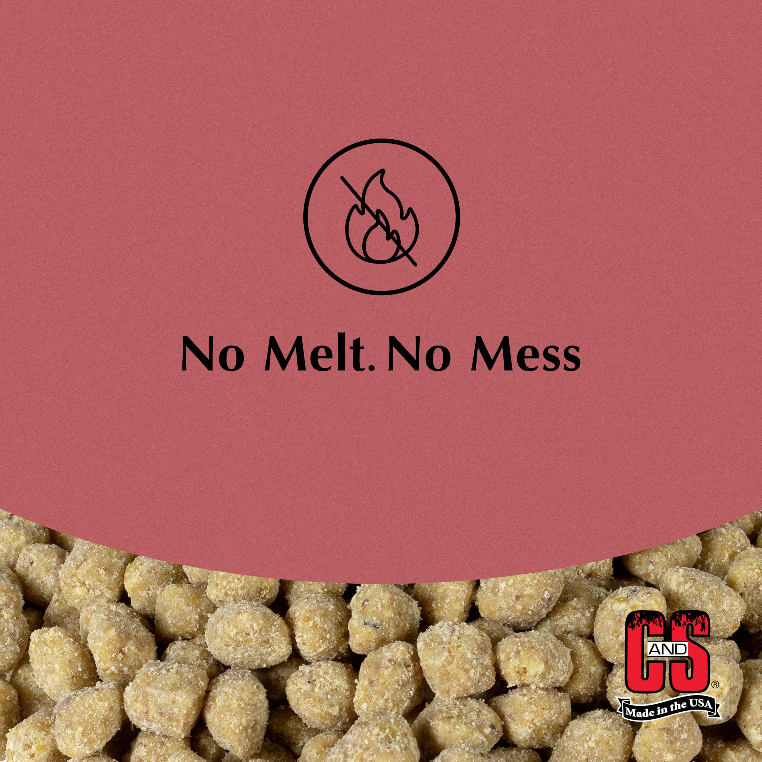 C&S Peanut Suet Nuggets 8 Pound with birds feeding