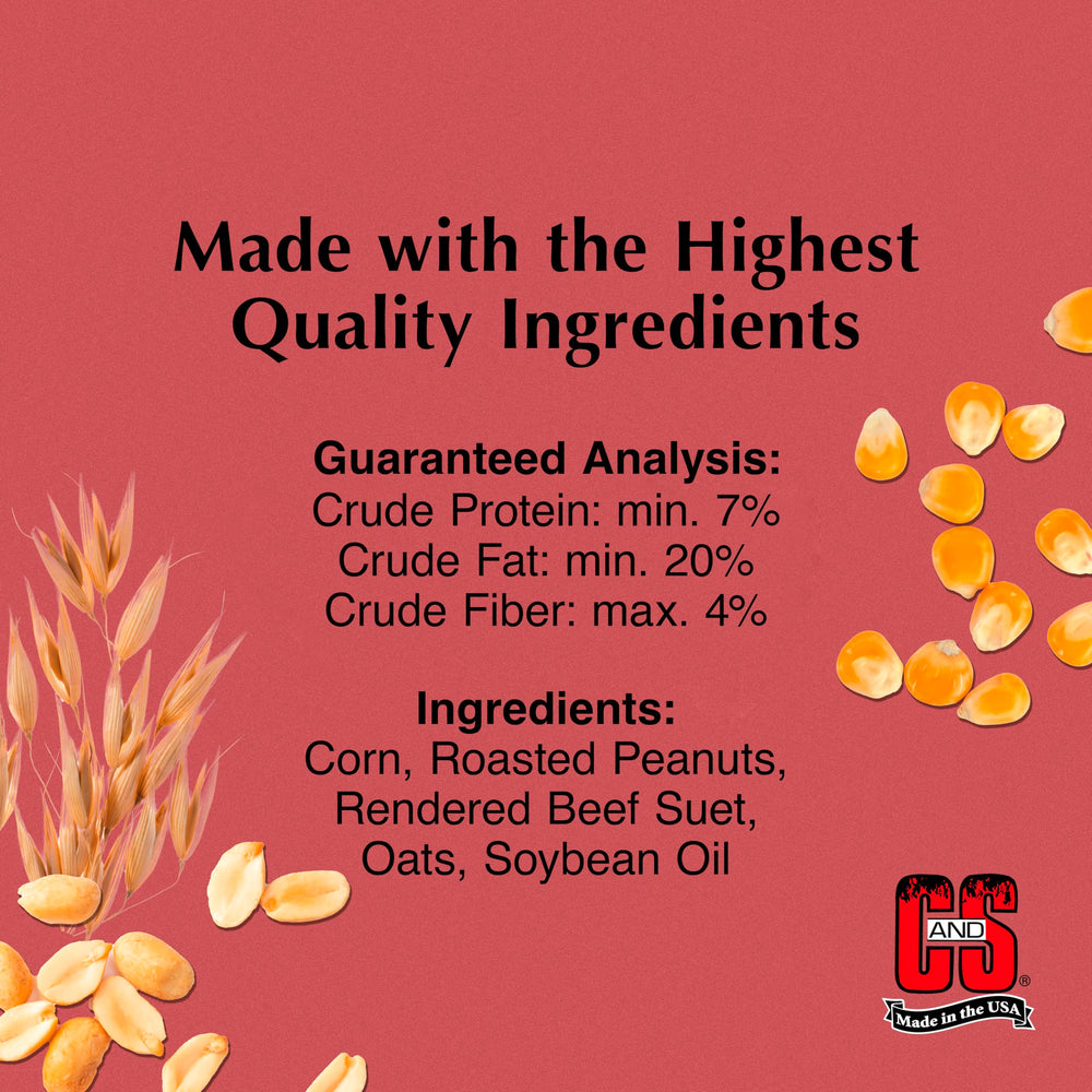 C&S Peanut Suet Nuggets ingredients list