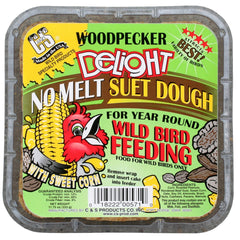 C&S Woodpecker Delight No Melt Suet Dough 12 Pack front view