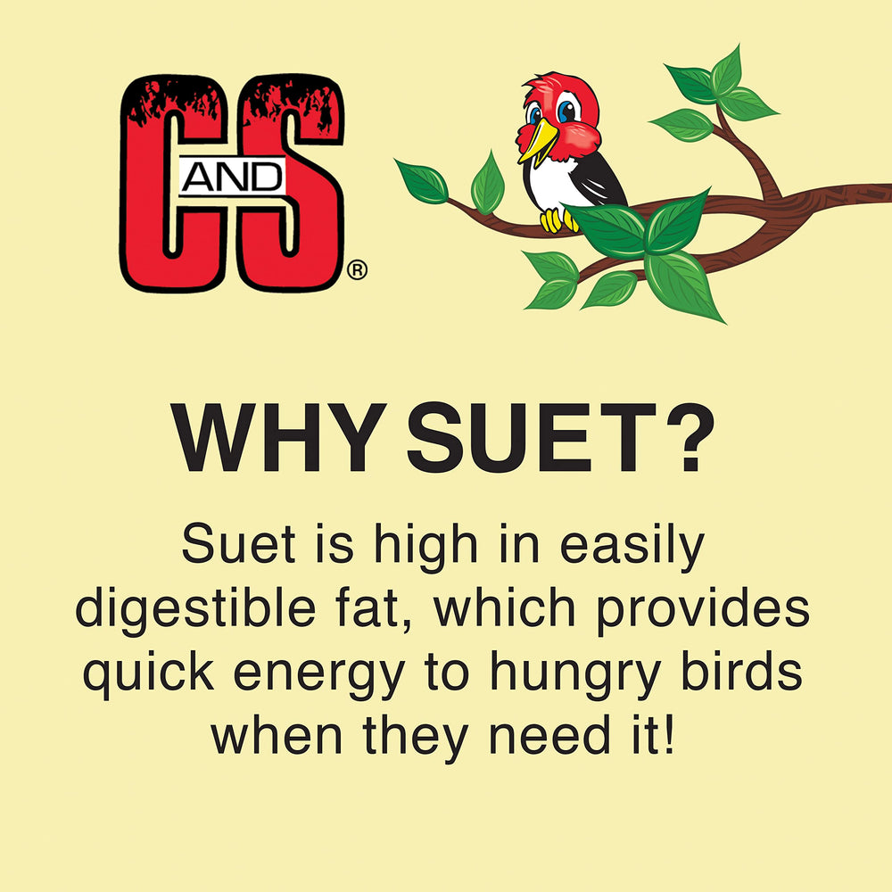 C&S Woodpecker Suet Cakes, pack of 12