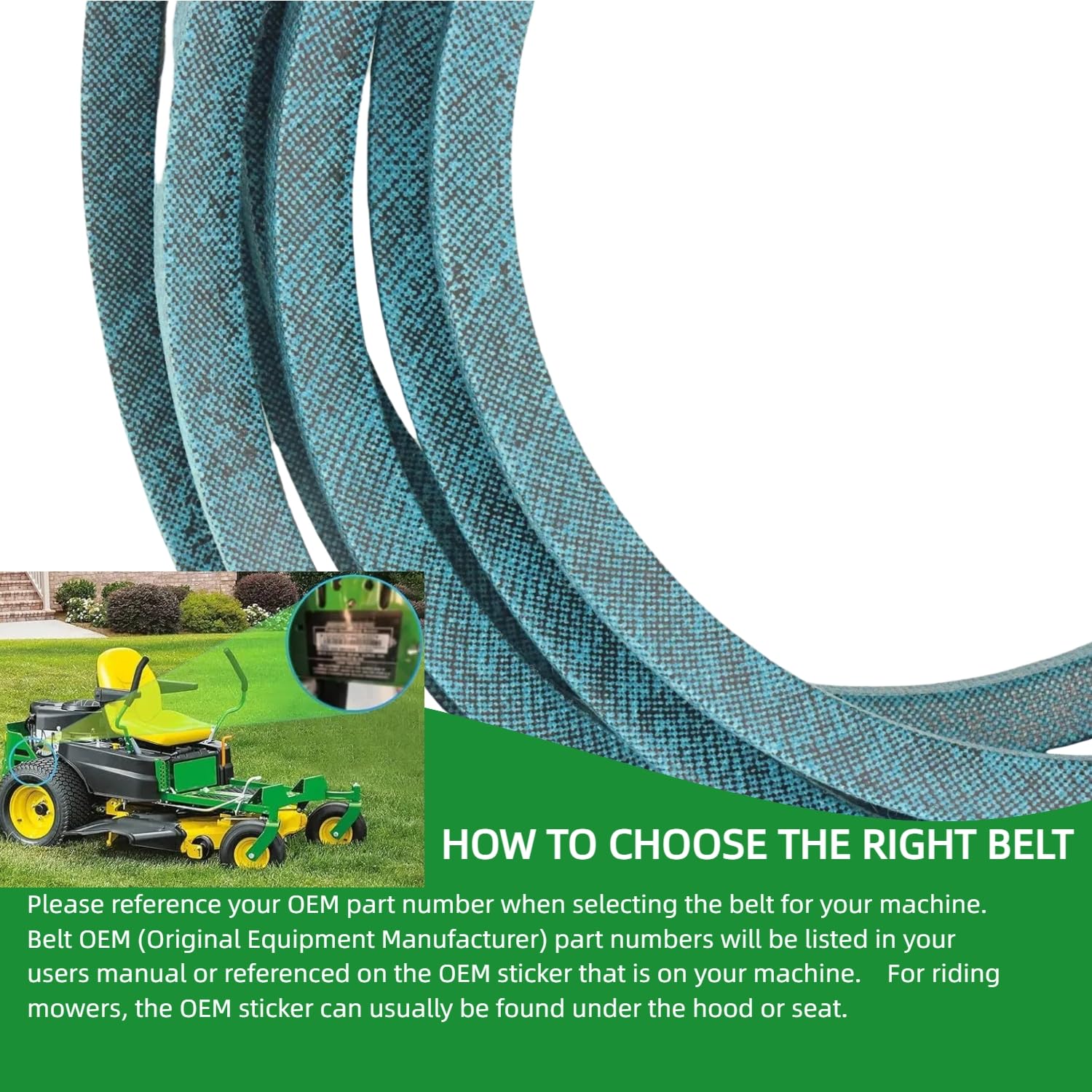 C-YONG 54 Inch Deck Belt installed on Toro mower