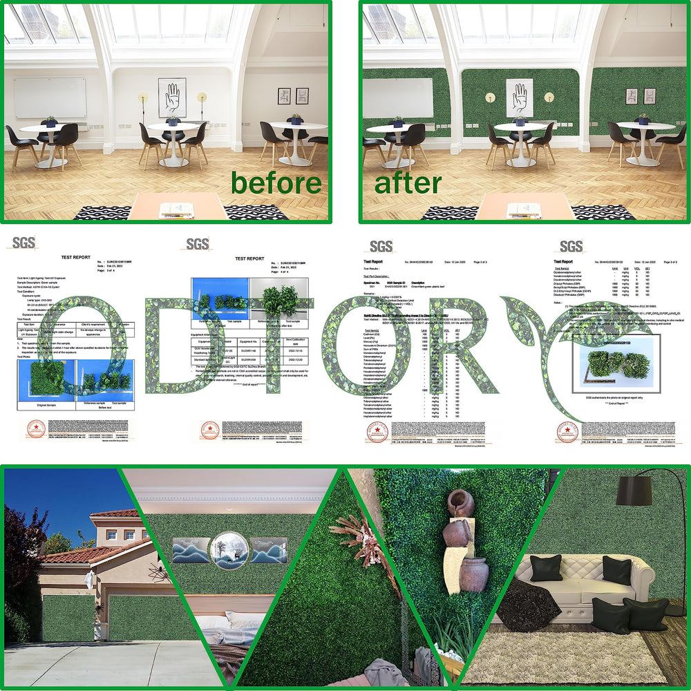 Cable ties included with ODTORY artificial grass panels