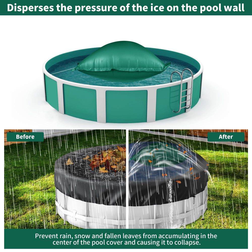 CACSPS Pool Air Pillow inflated with dual Boston valve