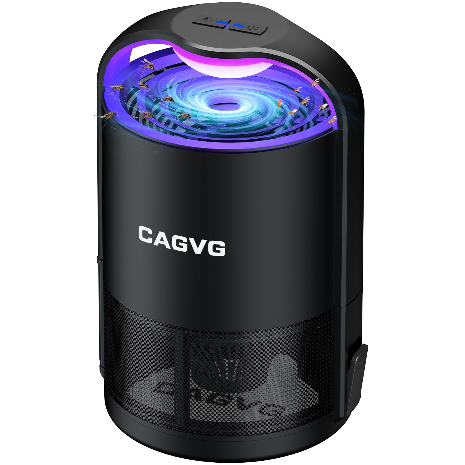 CAGVG Indoor Fly Trap front view, black and blue