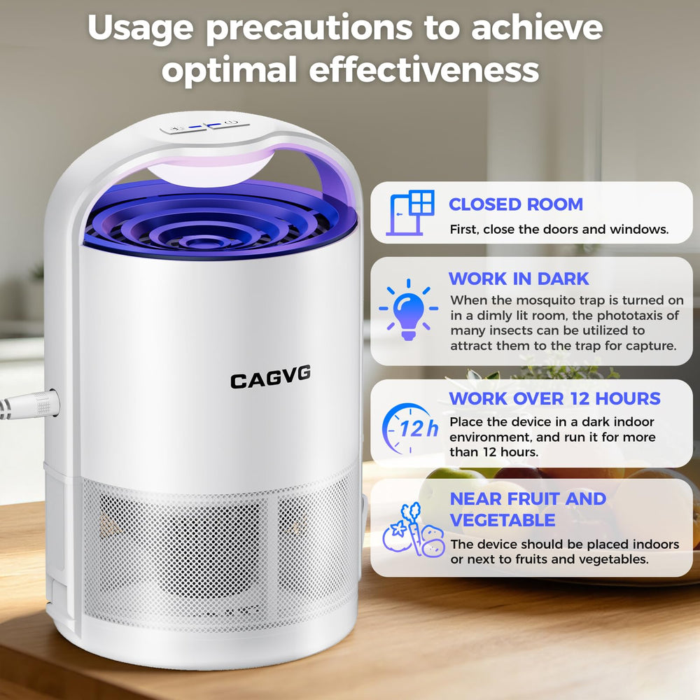 CAGVG Indoor Fruit Fly Trap operating in a living room