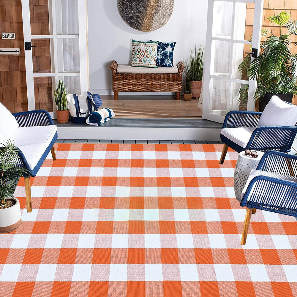 CAINANEL outdoor rug rolled up for storage