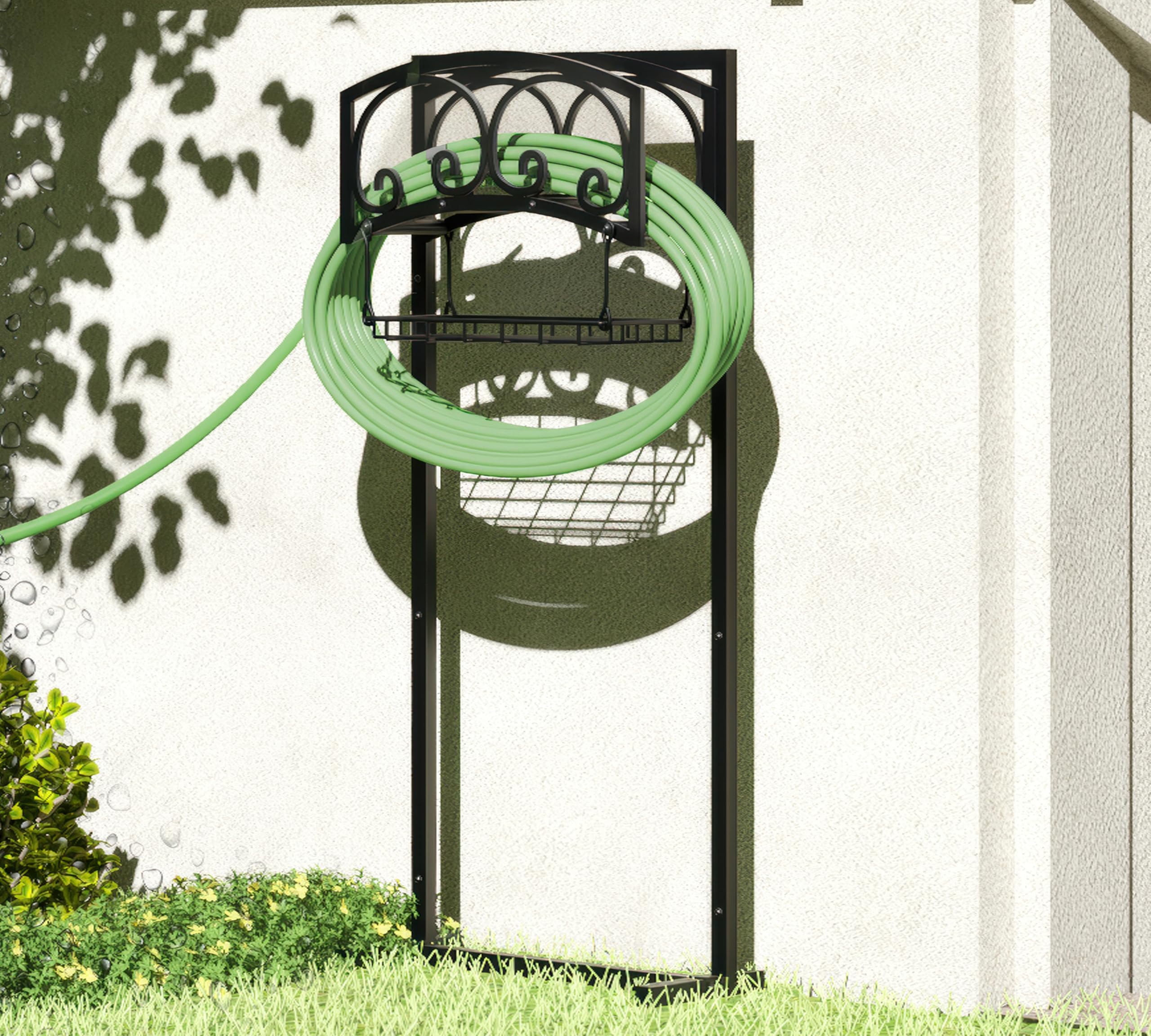 CALIDOLA garden hose holder showing 4 anchor points for stability