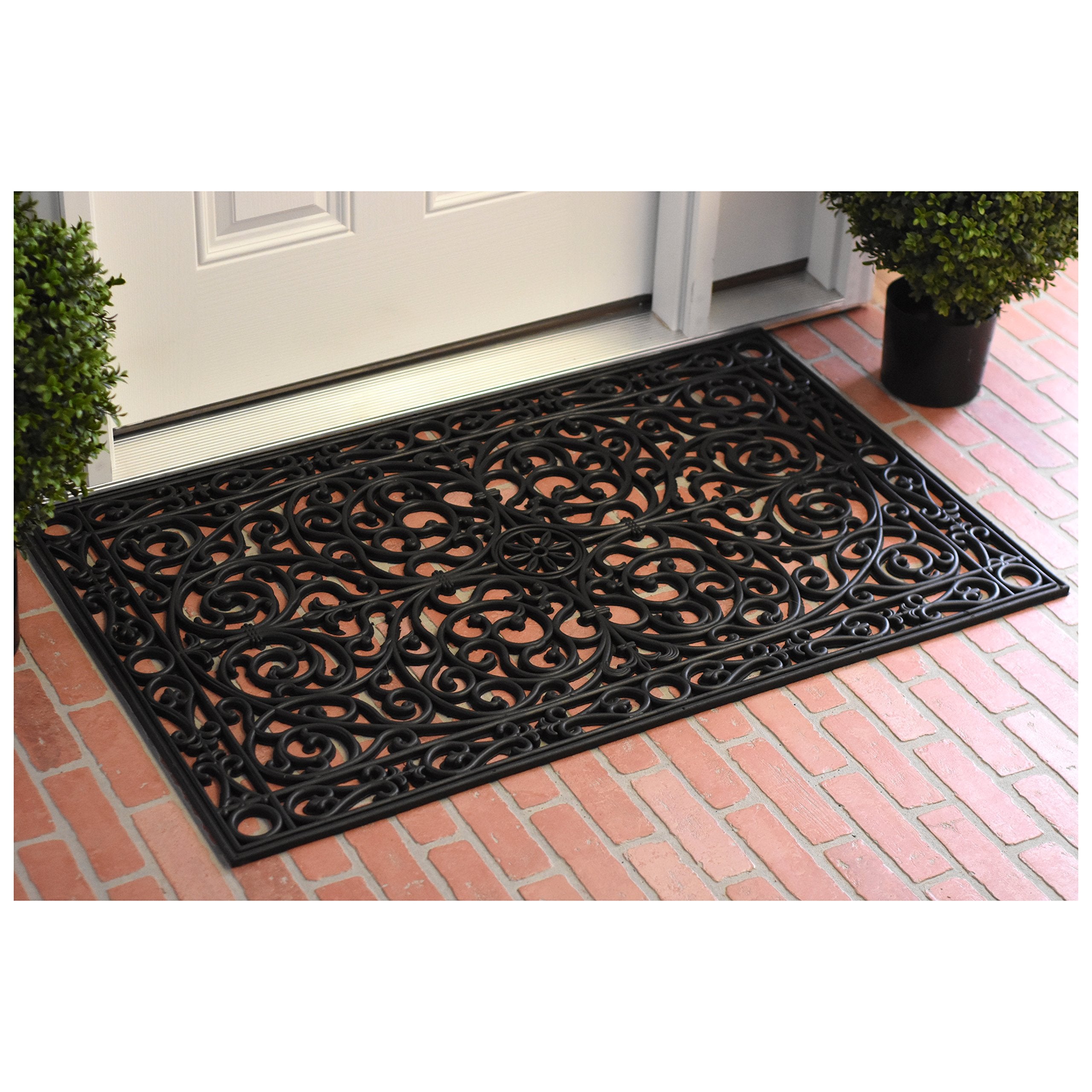 Calloway Mills Gatsby Rubber Doormat on a patio