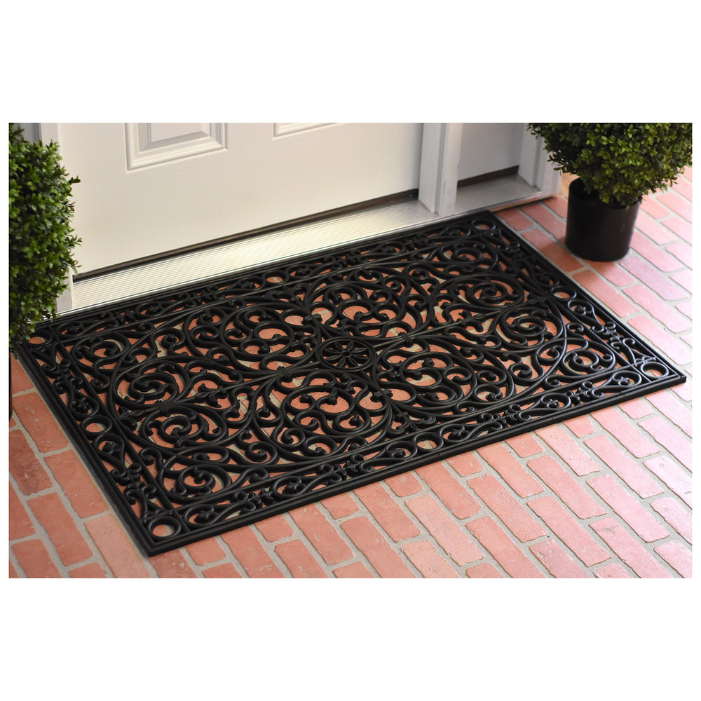 Calloway Mills Gatsby Rubber Doormat on a patio