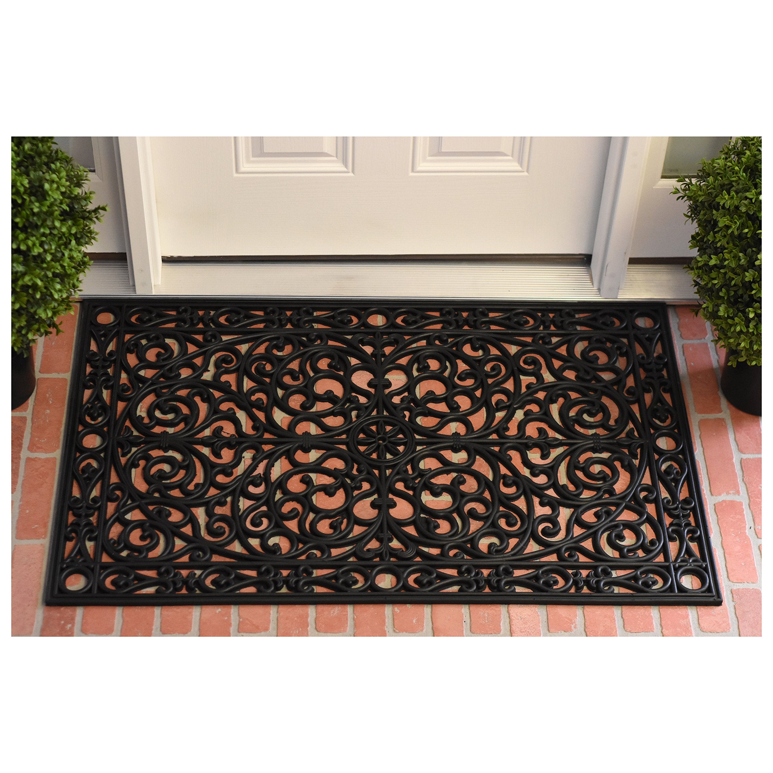 Calloway Mills Gatsby Rubber Doormat side view showing thickness
