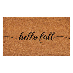 Calloway Mills Hello Fall Doormat front view, 24" x 36" size