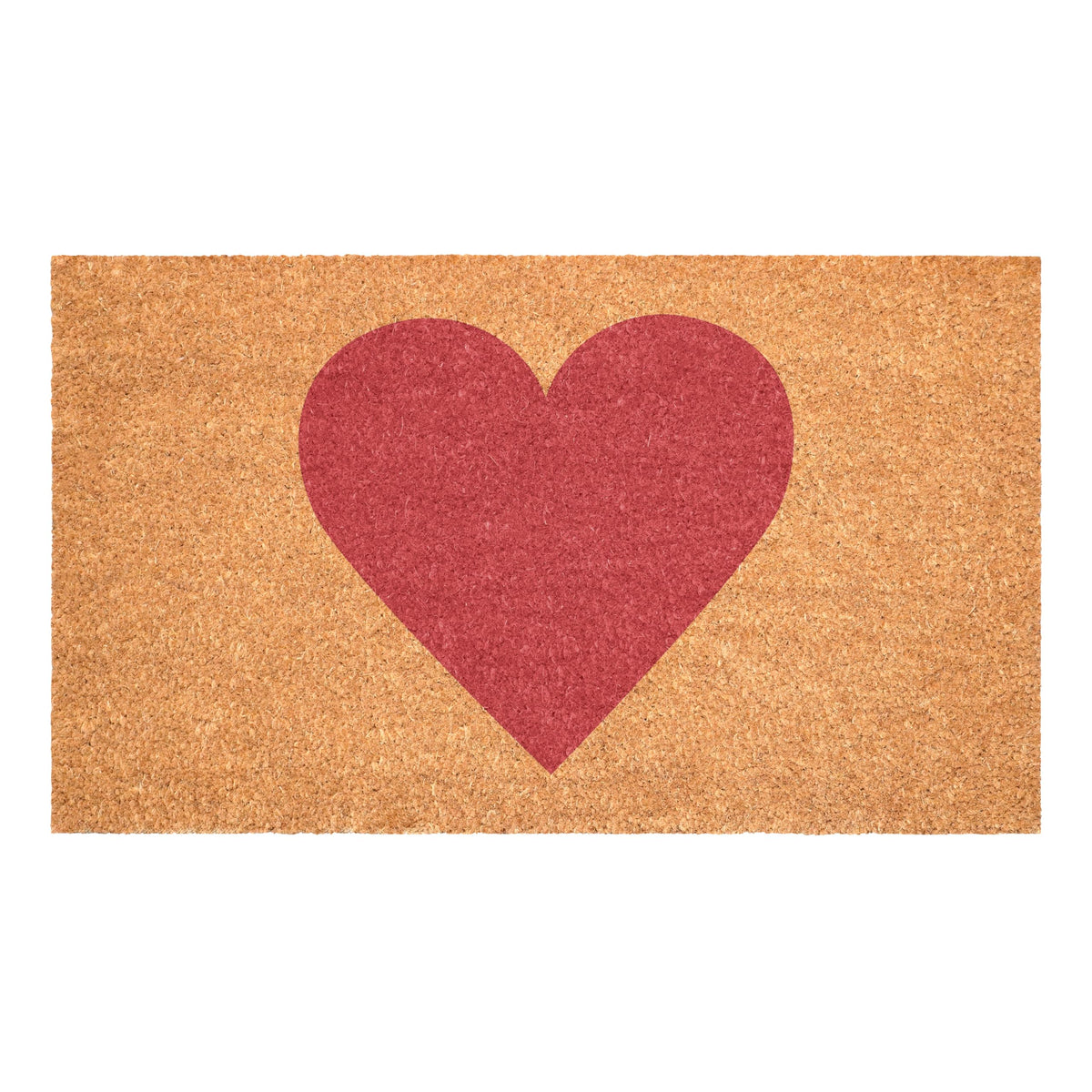Calloway Mills Madison Heart Doormat front view in pink