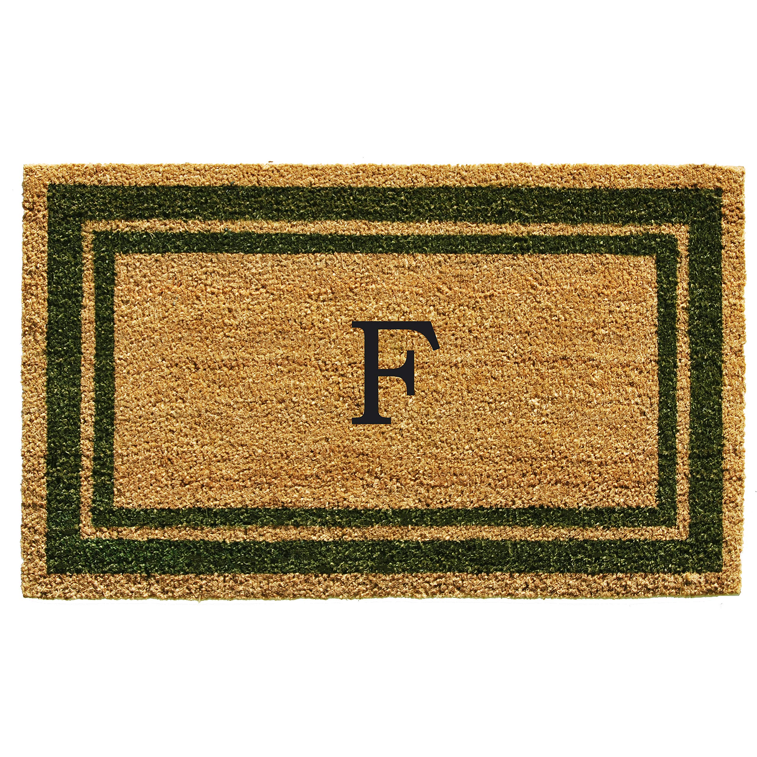 Calloway Mills Monogram Doormat Letter F front view